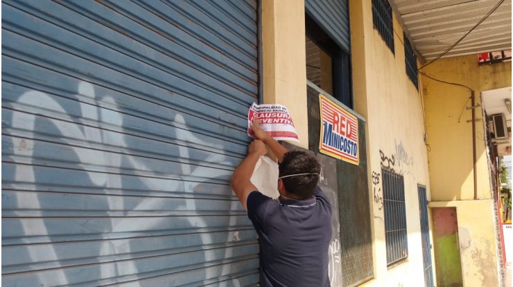 Clausuraron un supermercado en Villa Angélica